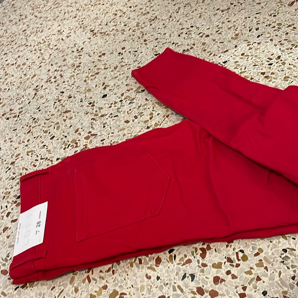 LOFT Red Leggings